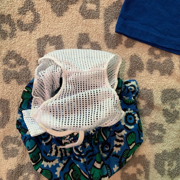 🆕 vintage baby boys swim trunks and tank 12 month - Picture 4 of 9